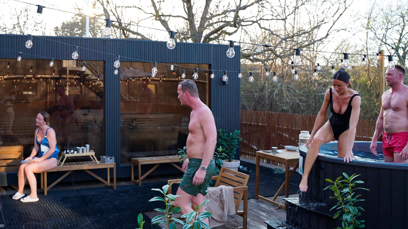 Saunaen hos Heat Studio