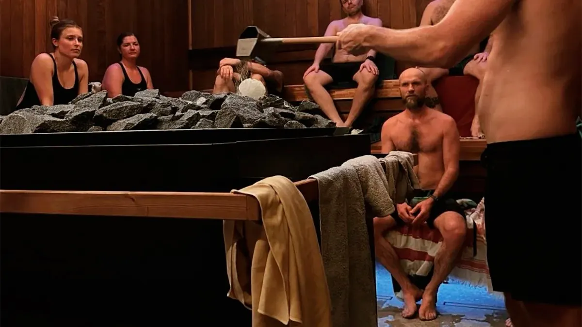 Saunaen hos Just Sauna Wellness