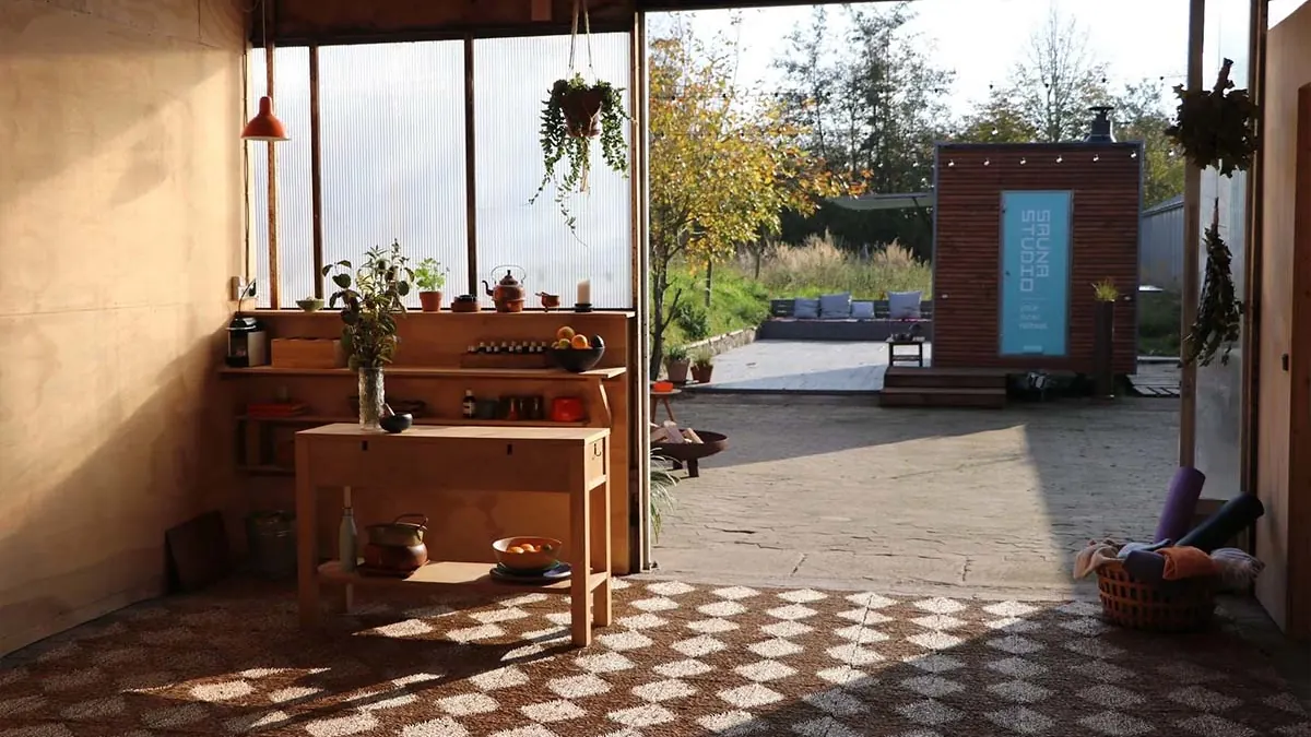 Saunaen hos SaunaStudio