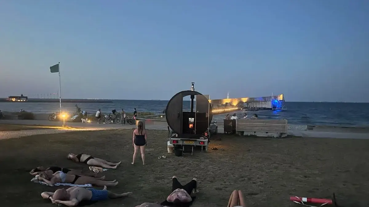 Saunaen hos Sauna Svala - Amager Strand